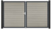 planeo Gardence BPC door - DIN right 2-leaf Bi-Color Sand with anthracite aluminium frame