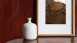 planeo wallcovering roll wallpaper - StoneWall Flex rust waffle micro