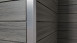 planeo Fassado - WPC rhombus strip facade cladding graphite grey